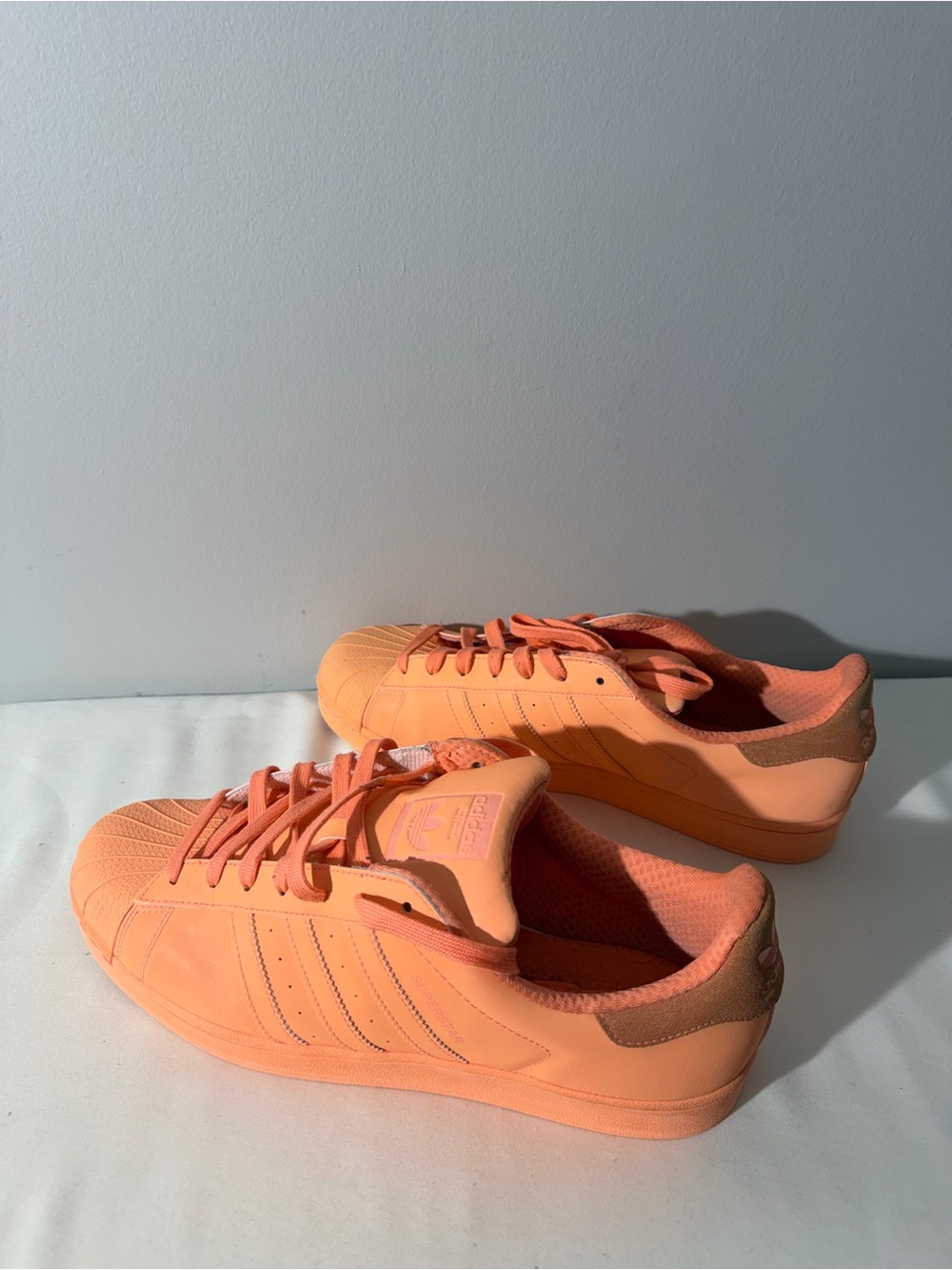 Adidas Superstar Adicolor “Sun Glow”Model Orange Reflection Sneaker Men Sz 12 - Picture 2 of 6